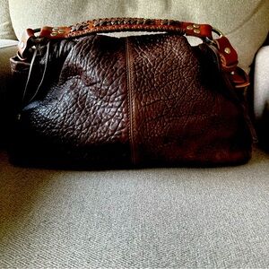 Sundance Hobo Style Dark Chocolate Brown Handbag